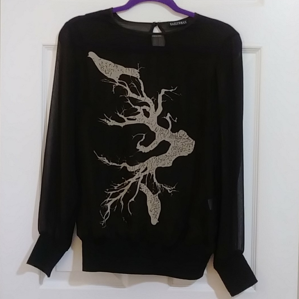 Brown top blouse